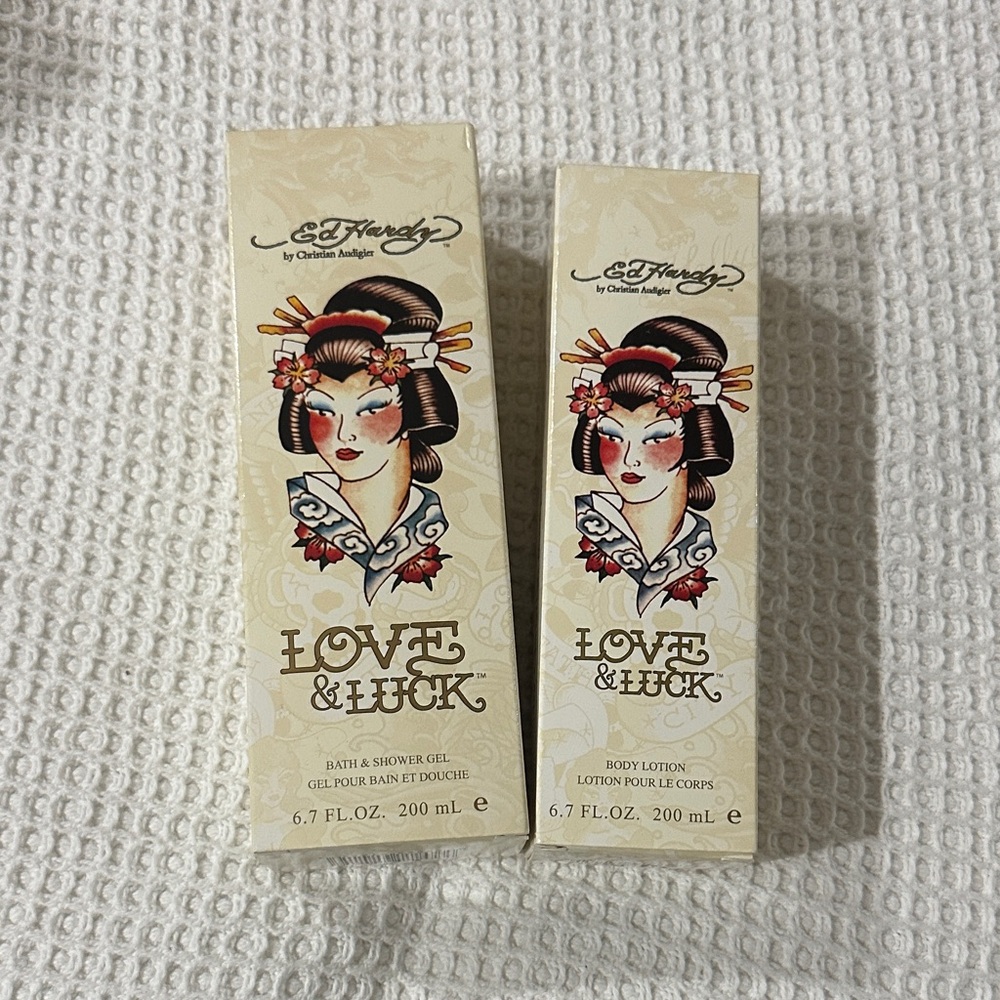 Ed Hardy Love & Luck Bath and Body Duo
